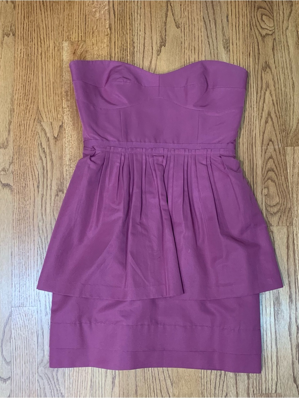 J.Crew Structured Peplum Mini Dress Rose Pink Size 8